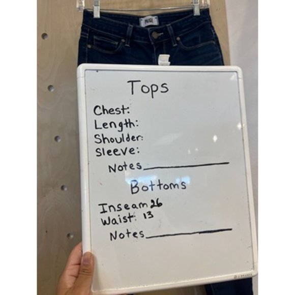 Paige Hoxton Ankle Dark Blue Denim 5 Pocket Design Jeans Size 26 - Picture 6 of 6